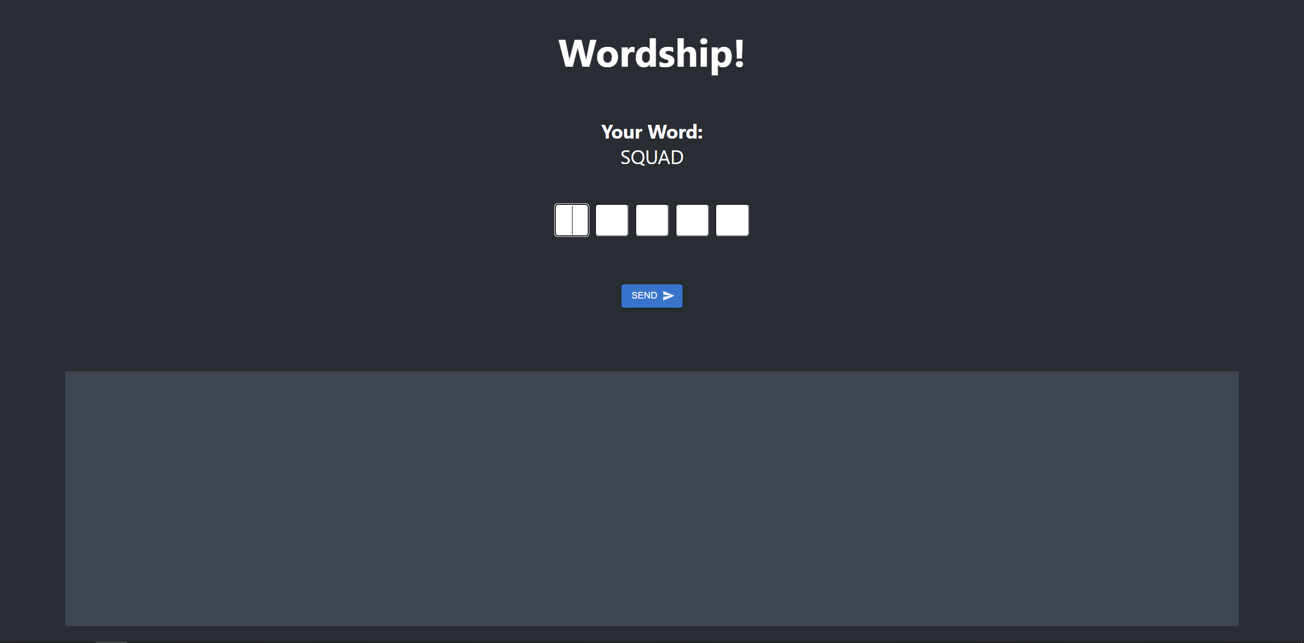 WordShip Web Interface