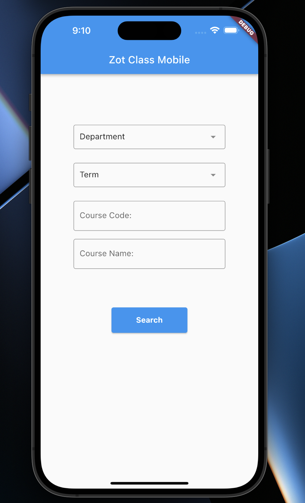 ZotClass Mobile Interface